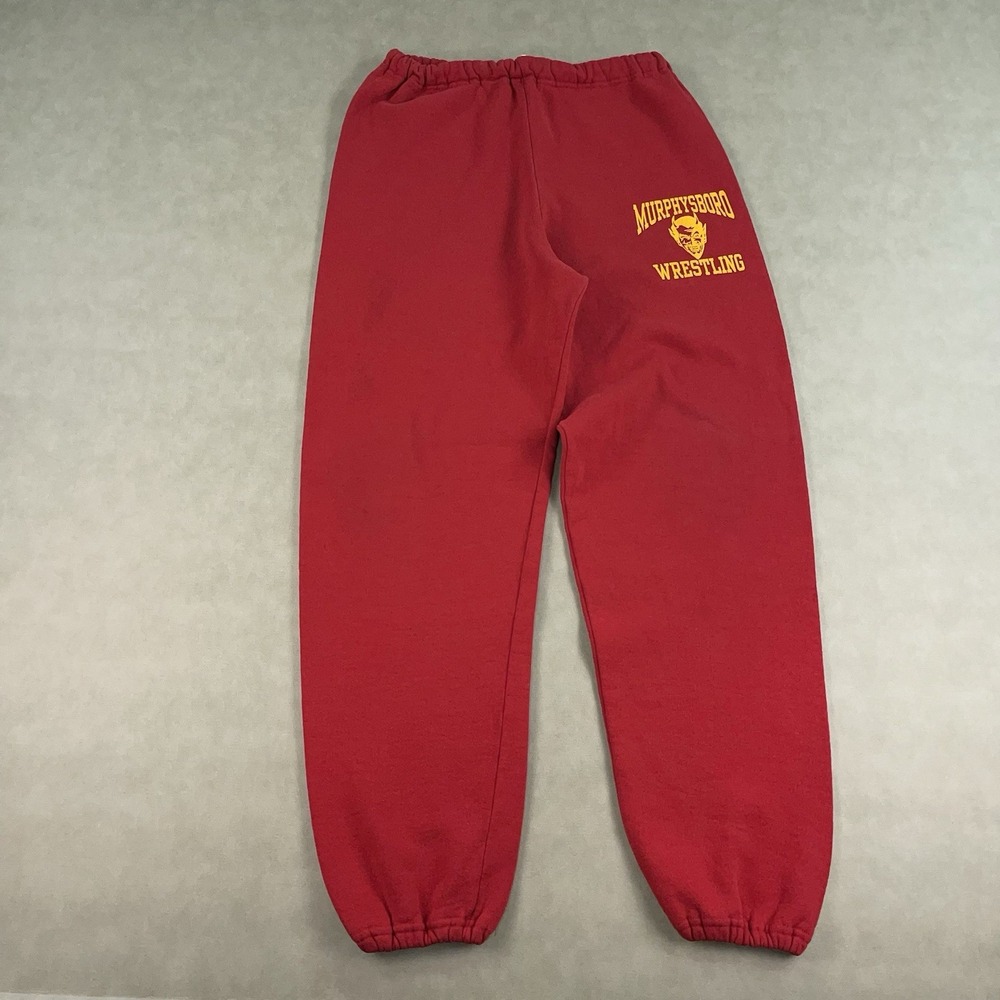 Vintage 90s Russell Athletic Sweatpants Mens Large Wrestling Devil Grunge Baggy